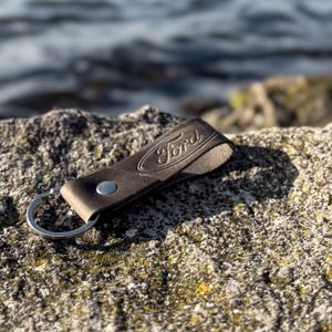 Personalisierte Ford Leder Schlüsselanhänger