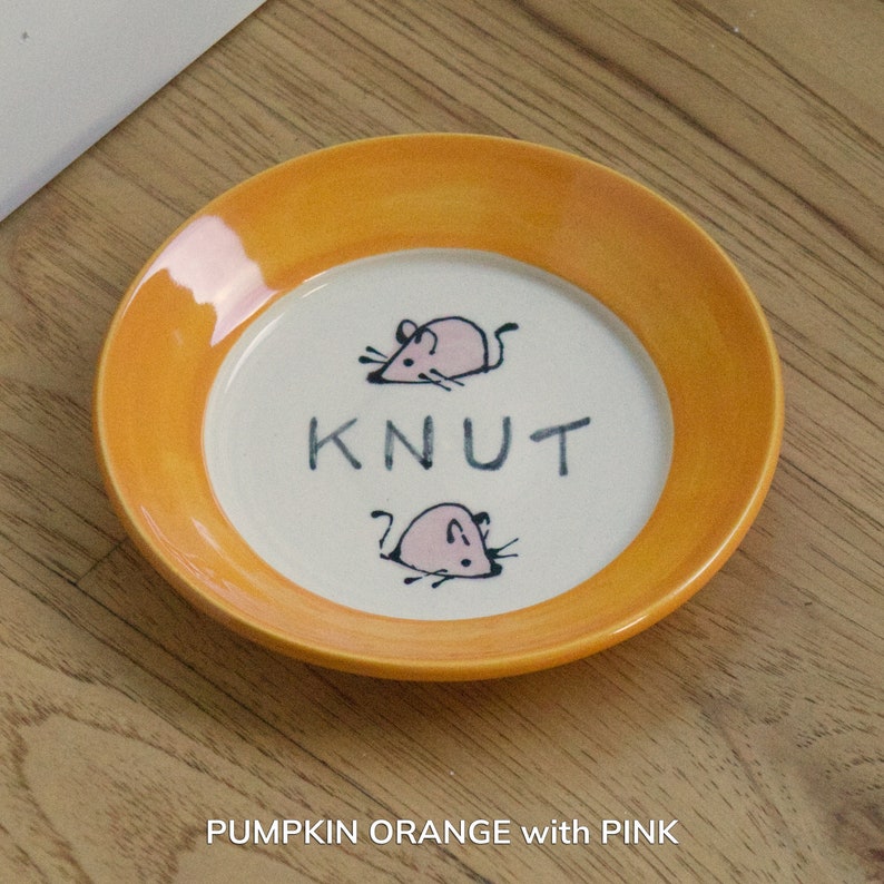 Cat Food Saucer / Small Plate / for Moist Cat Food / Mouse Etsy