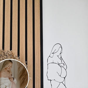 Dein Foto als Line Art | Personalisiert | Lineart | Canineart | Schwangerschaft | Erinnerungen