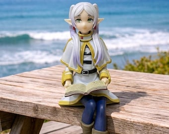 Statuetta anime in PVC di Sousou no Freren, statua da collezione, merchandising di manga fantasy.