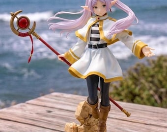 Frieren Figura Elfo Mago Statua Anime da collezione Display desktop giapponese Regalo fantasy