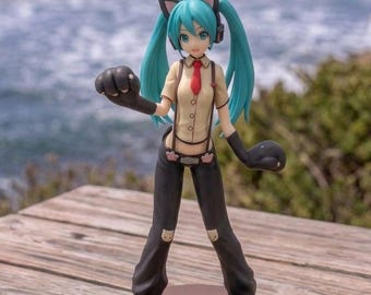 Hatsune Miku Cat Girl Anime Figure Nekomimi Cosplay Statue Cute Kawaii Room Decor