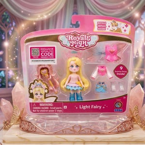 Royale High 2026 Fire Fairy Fashion Doll - Royale High Diamonds - Official Licensed Action Figure Virtual Item Code - Roblox Royale High