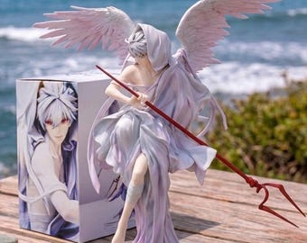 Statuetta di Kaworu Nagisa, Neon Genesis Evangelion, Angelo Alato, in scala 1/7, da collezione anime.