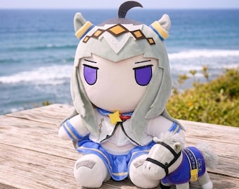 Peluche di Umamusume Oguri Cap, fatto a mano, oggetto da collezione Kawaii Anime, morbido peluche a forma di cavallo per i fan