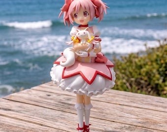 Madoka Magica Figure – Cute Anime PVC Statue, Collectible Model Toy, Kawaii Desk Decor Gift