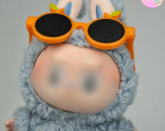 7 Inch Doll Glasses, Orange Labu Plushie Accessory