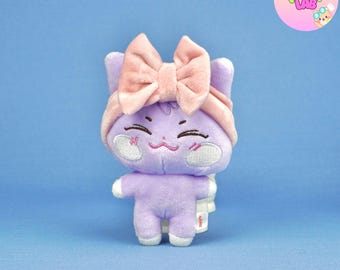 Handmade Pink Ribbon Headband, Aniteez Doll Clothes, K-POP, ATEEZ