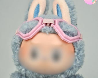 7 inch Doll Pink Heart Glasses, Labu Doll Accessory