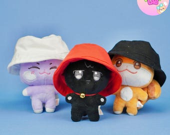 Handmade Mini Aniteez Bucket Hat, ATEEZ Doll Clothes