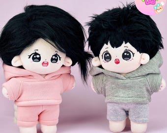 Handmade Doll Hoodie Outfit, 20cm Plushie Clothes