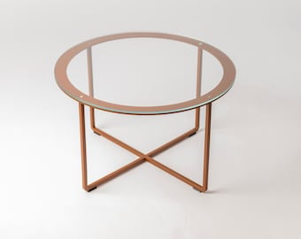 Estructura minimalista redonda para mesa de centro, patas de acero para mesa de bricolaje