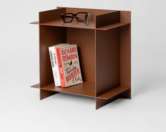 Estante cúbico modular de aluminio: montaje sin herramientas, organizador de almacenamiento minimalista