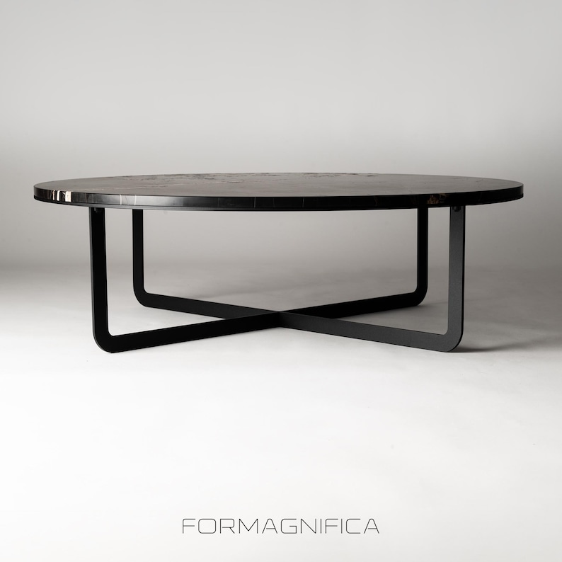 Minimalist Steel Table Base: Powder Coated Metal Frame, Handmade image 8