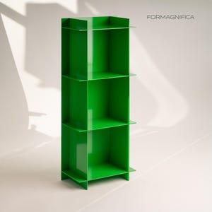 Modulär kubhylla i aluminium: Verktygsfri montering, minimalistisk förvaringsorganisatör