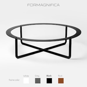 Circo XF steel table base minimalist round design