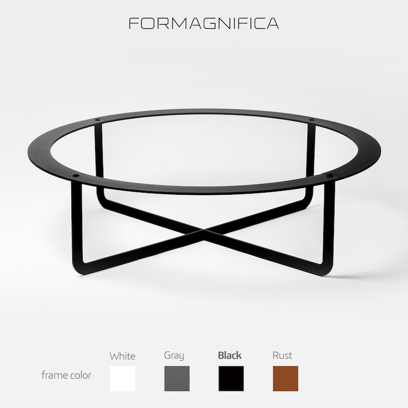 Circo XF steel table base minimalist round design