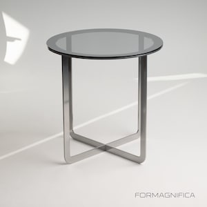 Minimalist Steel Table Base: Powder Coated Metal Frame, Handmade image 3