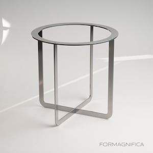 Minimalist Steel Table Base: Powder Coated Metal Frame, Handmade image 14