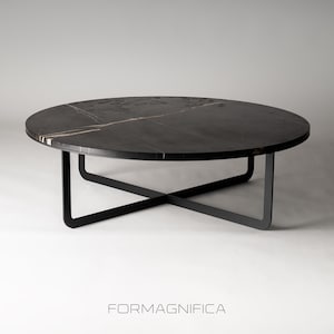 Minimalist Steel Table Base: Powder Coated Metal Frame, Handmade image 5