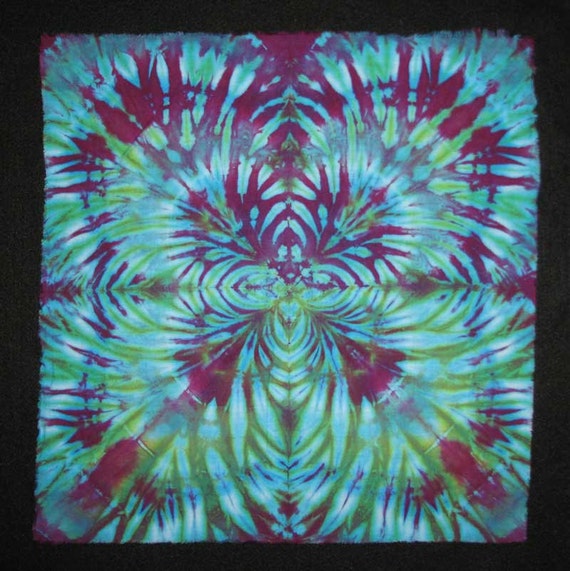 Items similar to New Tie Dye Cotton Quilting fabric/square PURPLE