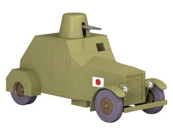 VOITURE TINTIN 1/24 29942 Armoured Car: Blue Lotus Hachette Model car #42