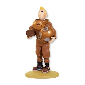 Tintin Figurine Moulinsart 42229: Tintin Diver 12cm Herge Officielle Figure 65 Marine