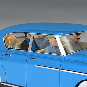 VOITURE TINTIN 1/24 29934 The Interpreters Car: Calculus Affair Hachette car #34