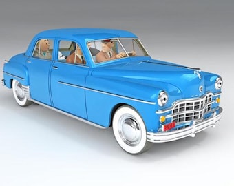 VOITURE TINTIN 1/24 29945 Dodge Coronet: Destination Moon Hachette Model Car #45