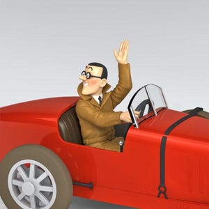 VOITURE TINTIN 1/24 29941 Bugatti Type 35 Bobby Smiles: America Hachette Car #41