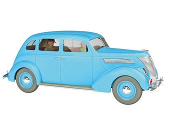 VOITURE TINTIN 1/24 29958 Charlet Taxi - Calculus Affair Hachette Car #58