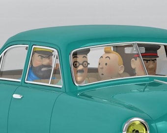 VOITURE TINTIN 1/24 29940 Ford Custom: Destination Moon Hachette Model Car #40