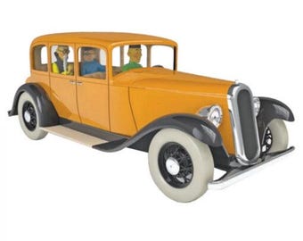VOITURE TINTIN 1/24 29968 Dr Wangs Limo: Blue Lotus Hachette modelo de coche #68 figura