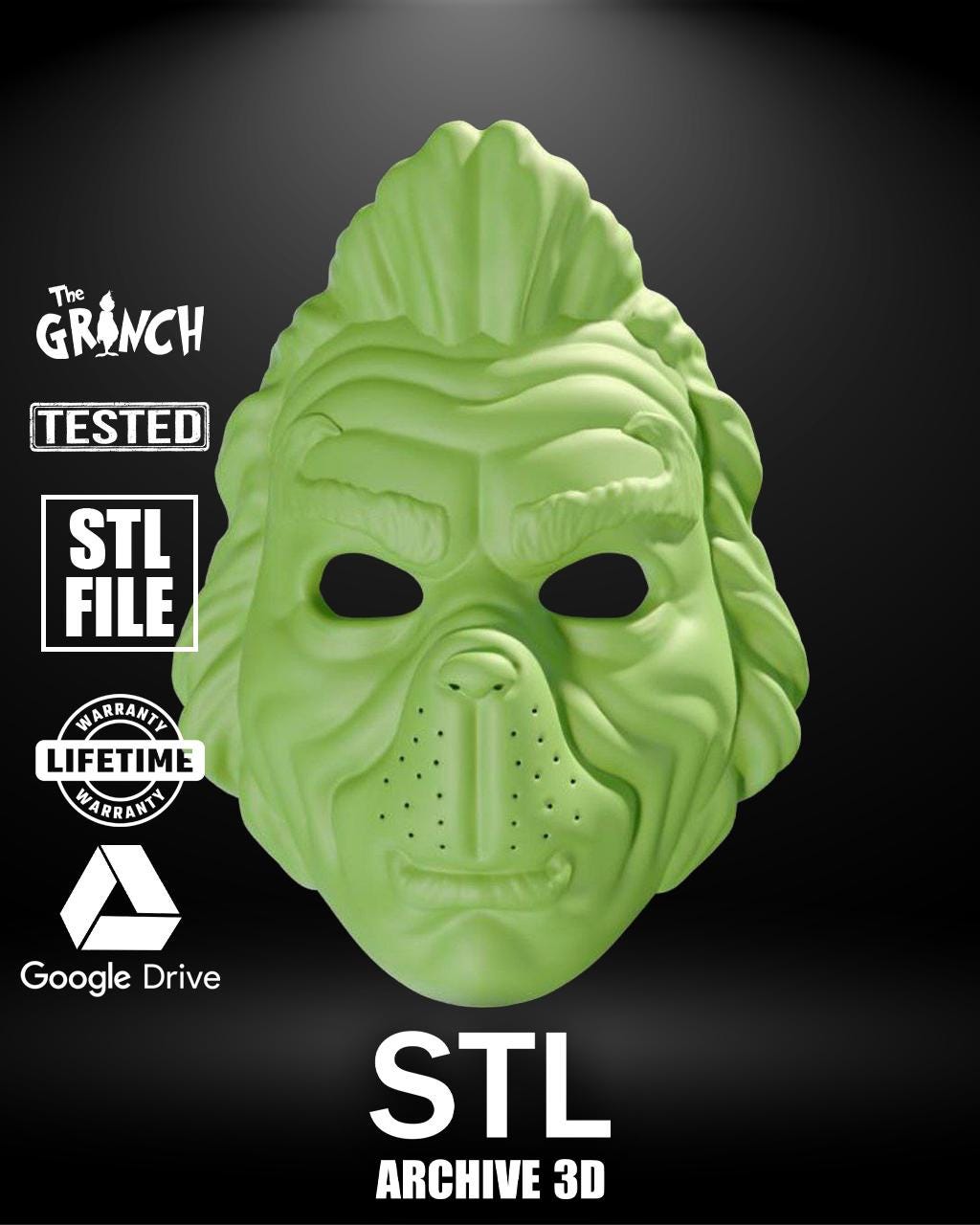 Grinch mask - Etsy 日本