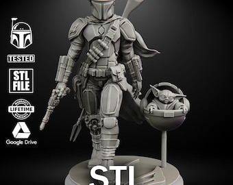 High Quality STL – 3D Digital Printing File – Printable Statue for Collectors – STL File for Resin & FDM 3D Printers