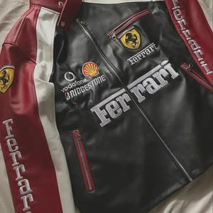 Leather ferrari jacket - Etsy 日本