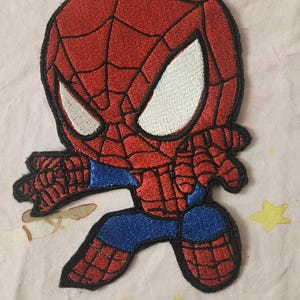 Spiderman Stickerei Patch mit einfachem Aufbügeln Superheld Patch Heat Press Patches Kinder Tshirt Cartoon Patches