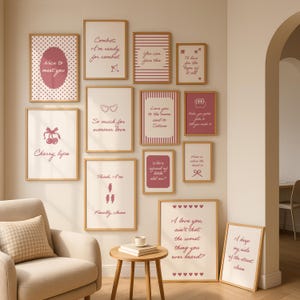Taylor Print Set of 17 Taylor Poster girly pink Dorm room print Taylor nursery poster gift for her bedroom decor Lyric Poster Trendy