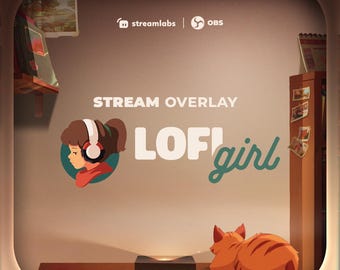 Lofi Girl Official Stream Overlay Kit – OBS Studio Edition