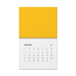 Wandkalender 2025 Bully No More – spiraalgebonden maandplanner met mat raster – grootformaat hangende kalender voor thuis en op kantoor
