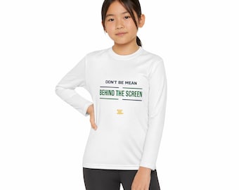 No seas malo detrás de la pantalla - Camiseta de manga larga para jóvenes