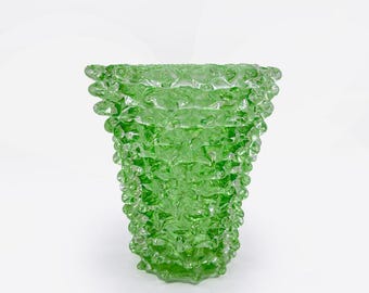 Green Rostrato Vase Medio