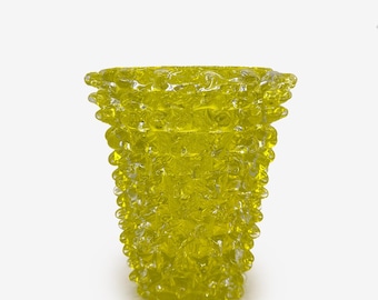 Yellow Rostrato Vase Medio