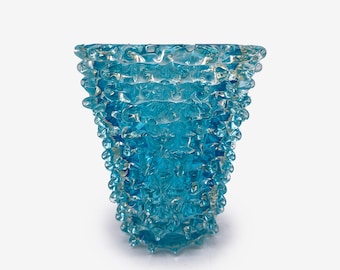 Aquamarine Rostrato Vase Medio