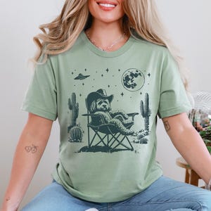 Cavapoo, Cavapoo Shirt, Vintage Dog Shirt, Cowboy Dog, UFO Dog T-Shirt, Cavapoo Mom, Cavapoo Dad, Cowboy Cavapoo, Funny Dog Shirt