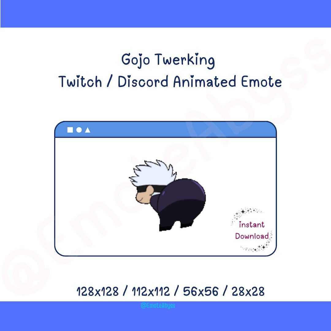 Twerking Gojo Animated Emote - Etsy