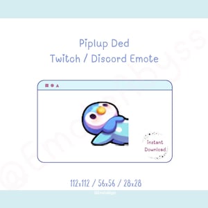 Piplup Ded Twitch Emote