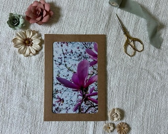 Floral photo greeting cards