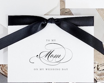 A Letter to my Mom on my Wedding Day note mother of the bride gift for mother in law thank you bridesmaid gift to my mother of the groom BGS