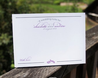 Custom Printed Wedding Wishes Cards | Wedding advice for the bride and groom, Wedding words of wisdom cards, Happy wedding day wishes
